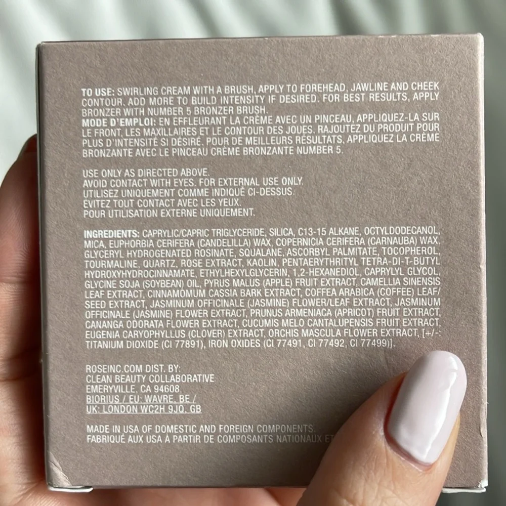 ROSE INC SOLAR INFUSION SOFT-FOCUS CREAM BRONZER CONTOUR MAKEUP NATURAL Y2K